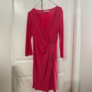 pink calvin klein dress